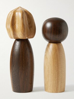 Picanto Natural and Smoked Oak Salt and Pepper Grinders