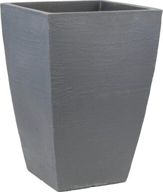 Modern Tall Slate Square Flower Planter Grey 23