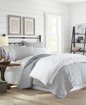 Stone Cottage Willow Way Ticking Stripe Full/Queen Quilt Set