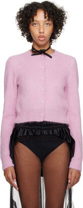 Purple Cropped Cardigan-AA