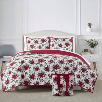 Poinsettia Quilt Bag Sets Created For Macys