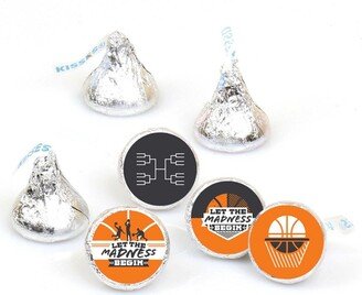 Big Dot Of Happiness Basketball - Let the Madness Begin - Round Candy Sticker Favors (1 sheet of 108)