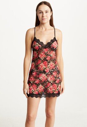 Floral Print Lace Chemise