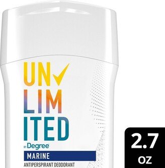 Unlimited Invisible Solid 96-Hour Antiperspirant & Deodorant Stick - Marine - Floral Scent - 2.7oz