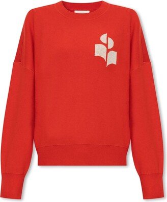 Logo-Intarsia Crewneck Jumper-AC