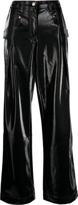 Aaron faux-leather jeans