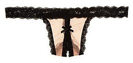 After Midnight Nude Illusion Open Panel G-String