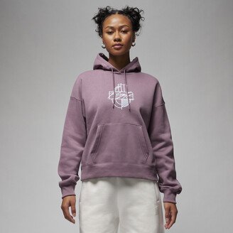 Women's Brooklyn Fleece Graphic Hoodie in Purple