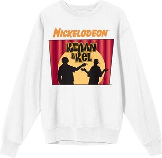 Men's and Women's White Kenan & Kel Pullover Sweatshirt