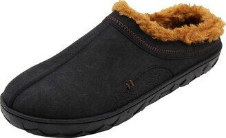 unisex-adult Que Lined Slipper Black/Brown 10 M