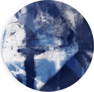 Salad Plates: Shibori - Indigo Salad Plate, Blue