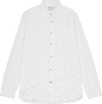 Striped-jacquard Cotton Shirt