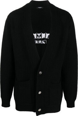 Logo Intarsia Cardigan