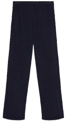 Light Weight Lounge Pant Wide Leg in Navy