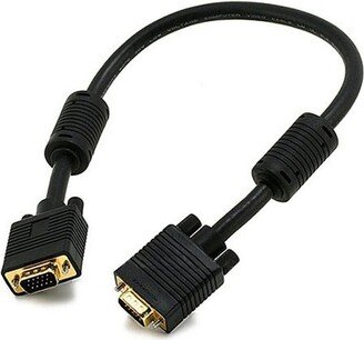 Monoprice Super VGA Cable - 1.5 Feet - Black | SVGA Male to Male Monitor With Ferrites | Gold Plated