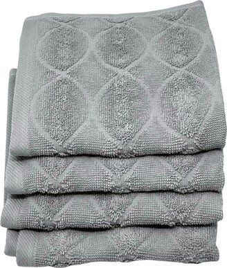 Esperance Turkish Cotton Luxury 4-Pc. Washcloth Set, 13