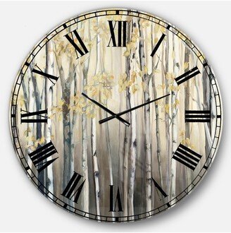 Designart Landscapes Oversized Metal Wall Clock - 36 x 36