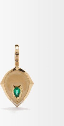 Envoy Diamond, Emerald & 18kt Gold Charm