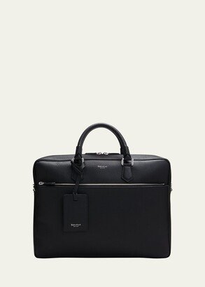 Men's Cachemire Leather Slim Briefcase