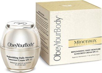 Obey Your Body Mineraux Replenishing Daily Moisture Sunscreen Cream SPF-15