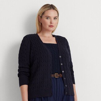 Lauren Woman Ralph Lauren Cotton Cable-Knit Cardigan