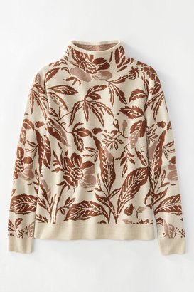 Women's Ferns & Flora Sweater - Natural/Spice - PL - Petite Size