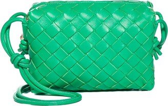 Intrecciato Strapped Mini Crossbody Bag-AA