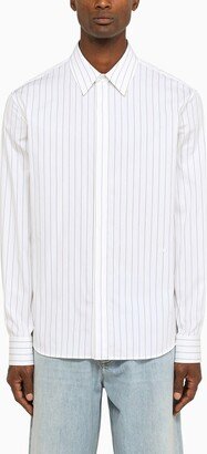 White/black striped shirt