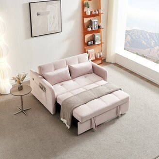 EKAR Twins Pull Out Sofa Bed, Velvet