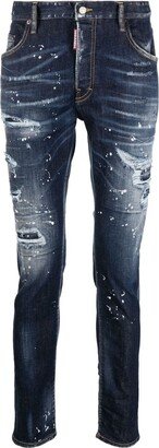 Distressed Skinny-Fit Jeans-AB