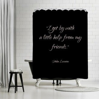 71 x 74 Shower Curtain, John Lennon-Friends by Pop Monica