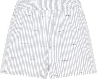 Striped Elastic Waist Shorts