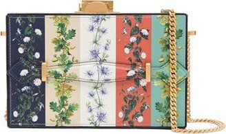 ODLR Botanical Stripe Printed Alibi Minaudiere