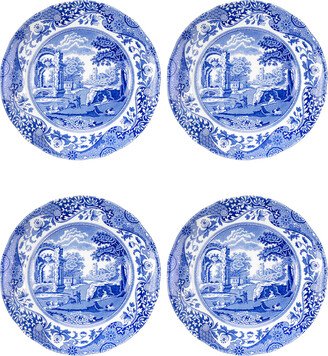 Blue Italian Bread and Butter Plates, Set of 4