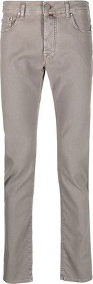 Textured-Finish Straight-Leg Pants-AA