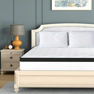 Ceramarble Queen Mattress Hybrid Memory Foam Mattress in a Box Pocket Innerspring Mattress