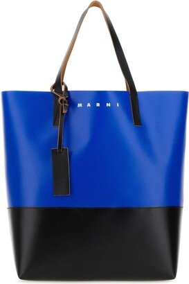 Two-tone Pvc Tribeca Shopping Bag-AA