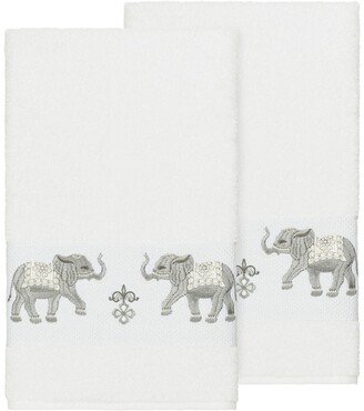 Quinn Embellished Bath Towel - Set of 2 - White