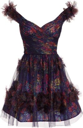 Watercolour Garland Mini Dress