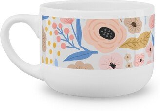 Mugs: Sephira Meadows - Light Pink Latte Mug, White, 25Oz, Pink