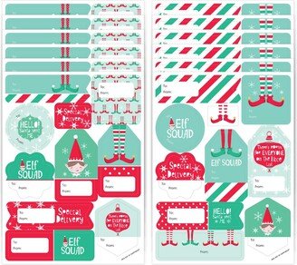 Big Dot Of Happiness Elf Squad Kids Christmas & Birthday Party Gift Labels To and From 120 Stickers