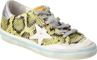 Superstar Snake-Embossed Leather Sneaker