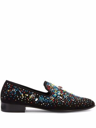 Lewis Special crystal-embellished loafers