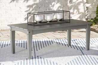 Visola Gray Rectangular Outdoor Poly All Weather Cocktail Table - 48