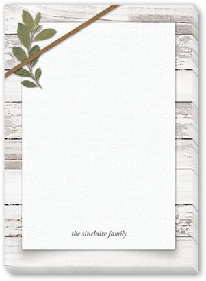 Notepads: Wooden Backing Notepad, Grey, Matte