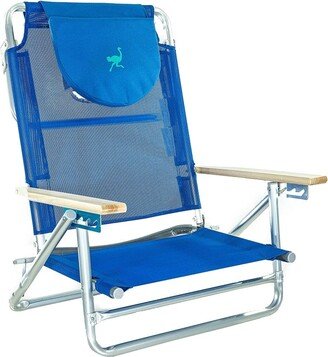 Ostrich SBSC-1016B South Adult Beach Outdoor Lake Sand Lounging Chair, Blue - 2.2