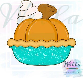 Pumpkin Bake With Whipped Cream Cookie Cutter, Fall Cutter