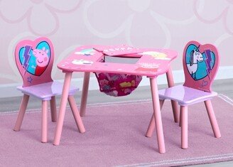 Peppa Pig Table and Chair Set with Storage-AA