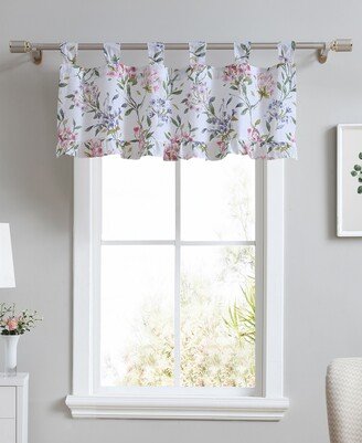 Closeout! Meadow Breeze Tab Top Ruffle Valance, 50 x 20