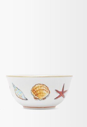 X Luke Edward Hall Shell-print Porcelain Bowl